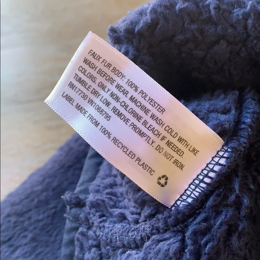 CAT & JACK Blue Teddy Bear Fleece Hoodie 18 Months